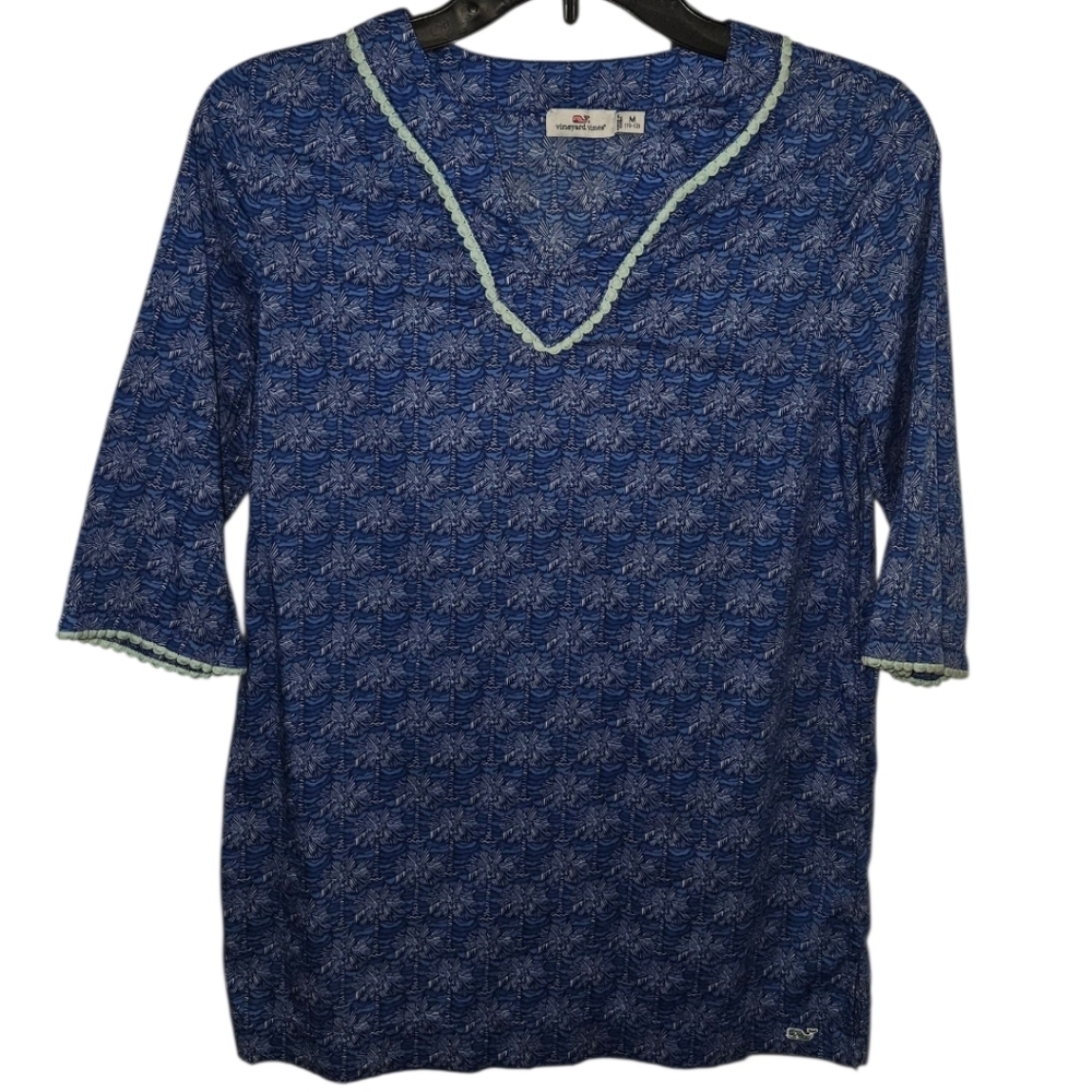 Vineyard Vines Girls Palmetto Print Tunic Swim Cover Up